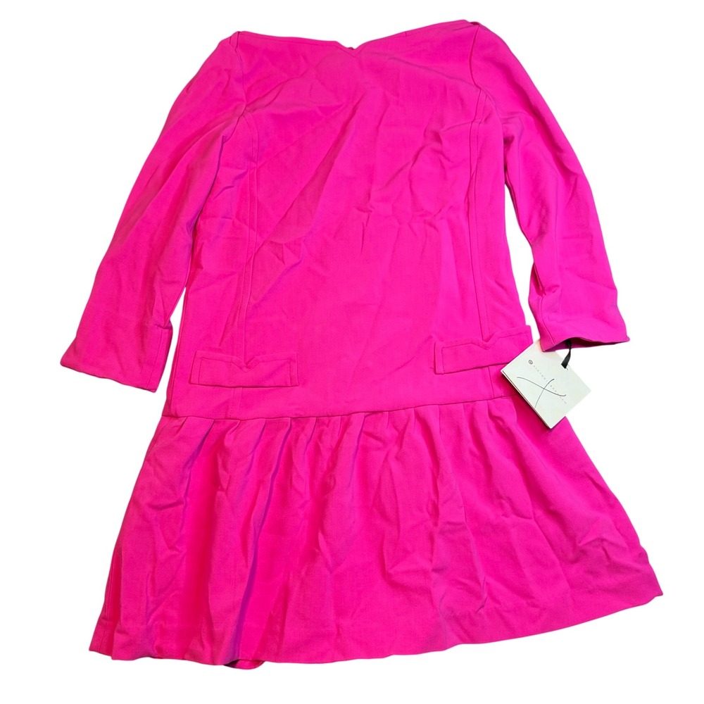 Victoria Beckham‎ Target Pink Drop Waist Ruffle Dress XS NWT